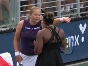 Barro total entre Ostapenko y Townsend en el US Open: las dos tenistas quedaron cara a cara, se dijeron de todo y la siguieron en las redes