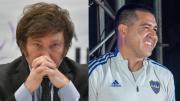 Javier Milei fulminó a Juan Román Riquelme con un chiste particular