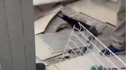 Susto al hundirse el piso de un local comercial en el centro de Quilmes