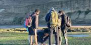 En las hermosas playas de Punta Bermeja, estudiantes de la UNRN proponen un proyecto de ecoturismo