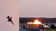 VIRAL: El impresionante momento en que se estrelló un F-16 en Polonia, el piloto falleció