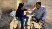En Metán el Gobernador visitó al vecino sin piernas al que le quitaron la pensión por invalidez