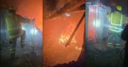 Bomberos combatieron un incendio de pasturas en Niquivil