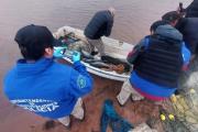 Pesca furtiva en los lagos Barreales y Mari Menuco: secuestraron 50 truchas, carabinas y una red de mil metros