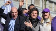Reclaman la liberación de un militante detenido por la protesta contra la caravana de Milei y Espert