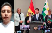 Lara observa gente de Samuel y Claure junto a Paz y le advierte con quitarle su apoyo