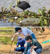Ciudadanos rescatan la Laguna Guapilo del abandono y la basura