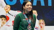 Riana Muñoz conquista medalla de plata en el Panamericano Junior de Karate