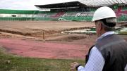 Avance del estadio de la final de la Sudamericana es del 26,3%; Camacho pide a la Conmebol bajar las exigencias