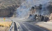 Camión boliviano se incendia y deja el conductor fallecido en la carretera binacional en Perú
