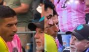 Bochornoso: Luis Suárez escupe a integrante de técnico rival