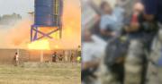 Santa Cruz: Cuatro bomberos heridos tras explosión en fábrica de colchones