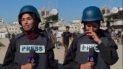 La periodista palestina Nour Al-Hadath se quebró al aire