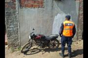 Recuperan en Pinto una motocicleta robada tras un rastrillaje en zona rural