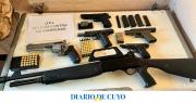 La Policía secuestró un arsenal de armas de fuego en un allanamiento en Villa del Sur