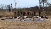 Condenas de 8 y 10 años de prisión para cuatro hombres por transportar 195 kilos de cocaína por la selva, cerca de la frontera