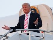 Donald Trump reapareció en público y anunció que mudará la sede del Comando Espacial de Estados Unidos desde Colorado a Alabama