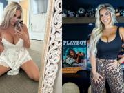 La incomoda situación que vivió una modelo de Playboy: la obligarona abotonarse la camisa para embarcar su vuelo