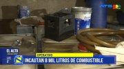 Incautan 8.000 litros de combustible en El Alto