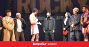 Lionel Messi fue a ver Rocky, la obra de su gran amigo Nicolás Vázquez