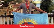 Matías Díaz volvió a dejar bien alto al deporte de Santa Cruz