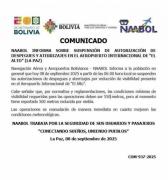Suspenden operaciones en el aeropuerto de El Alto por poca visibilidad