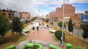 Los niños estrenan el nuevo parque de La Hormiguita que posee pistas de patinaje, toboganes y otros juegos