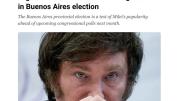 Derrota aplastante: así reaccionó la prensa internacional al desempeño de Javier Milei en las elecciones bonaerenses