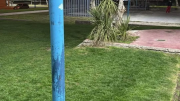 Un niño sufrió una descarga eléctrica en una plaza