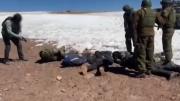 Video muestra la detención de policías bolivianos y un civil en la frontera con Chile, acusados de tráfico de drogas