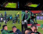 Las postales de una noche histórica: Las lágrimas de Monteiro en el himno, la alegría del gol y la fiesta al final