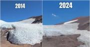 El gigante de hielo sanjuanino que se sigue achicando