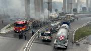 Qué se sabe de la impactante explosión de un camión de gas en México que causó al menos cuatro muertos