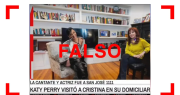 No, esta foto de Katy Perry junto a Cristina Fernández de Kirchner no es real: es un montaje