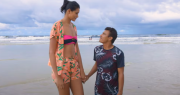 Ella mide más de 2 metros, él 1,62: la historia de amor que desafía prejuicios y emociona en redes