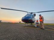 Helicóptero chileno se suma al control de incendios en la Chiquitanía