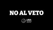 No al Veto: el mensaje con fondo negro que bloquea las páginas web de la UBA