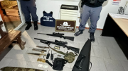Caza ilegal: requisaron una Toyota Hilux en la Ruta 237 y encontraron un gran arsenal