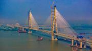 China inaugura el puente colgante más largo del mundo