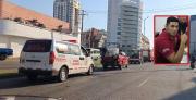 Caravana acompaña los restos del bombero que murió tras estar en terapia producto de una explosión