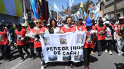 El gobernador recibió a peregrinos y se reunió con el ministro del Interior 