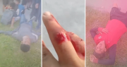 Video: corridas, piedrazos y heridos tras un partido de la Liga Amistad entre equipos de Berisso y Ensenada
