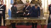 Así juró Lisandro Catalán como nuevo ministro del Interior