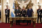 Javier Milei le tomó juramento a Lisandro Catalán como ministro del Interior