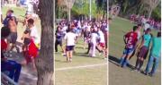 Tremenda batalla campal en un partido de fútbol: lluvia de piedras, piñas y corridas dentro de un camping de Pocito