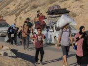 El peligroso camino para escapar de la ciudad de Gaza