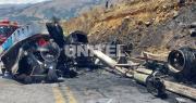 Dos personas mueren carbonizadas al interior de un camión tras vuelco en la ruta nueva Cochabamba-Santa Cruz