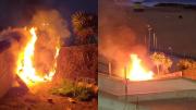 Feroz incendio en conocido balneario de Mar del Plata: tuvieron que apagarlo los vecinos con arena
