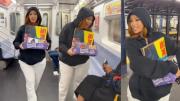 EN VIDEO: Cardi B vende su nuevo álbum en pleno metro de Nueva York y se vuelve viral