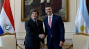 Javier Milei mantuvo una reunión bilateral con el presidente de Paraguay, Santiago Peña